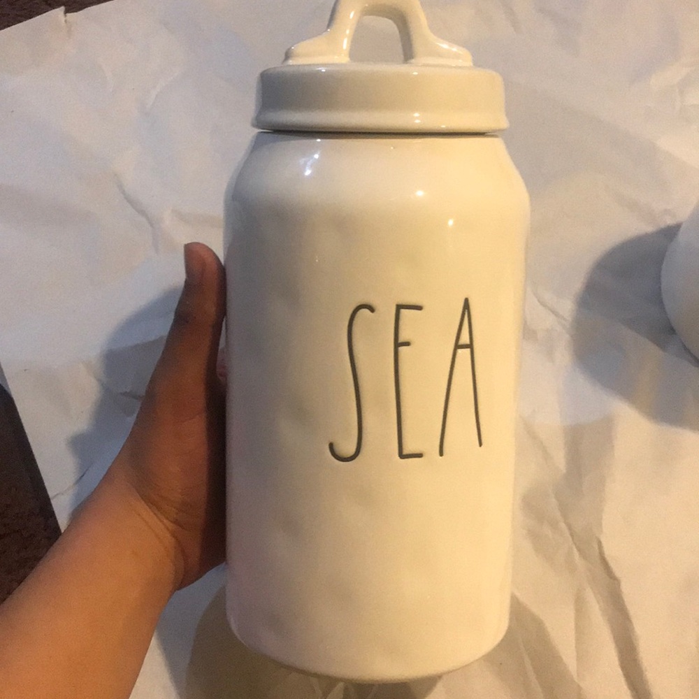 Rae dunn canisters sea